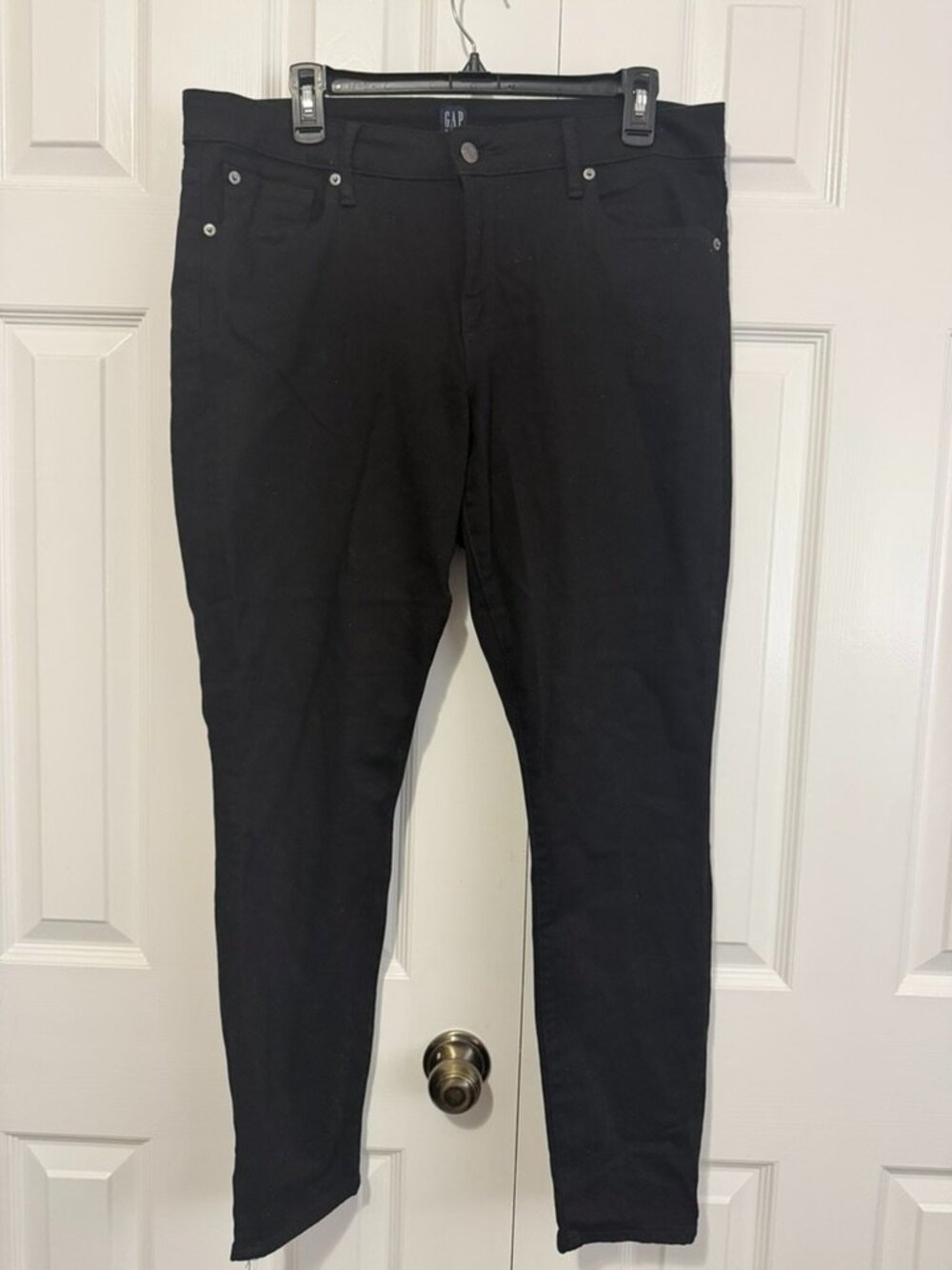 Gap Black Denim Skinny Leg Size 33